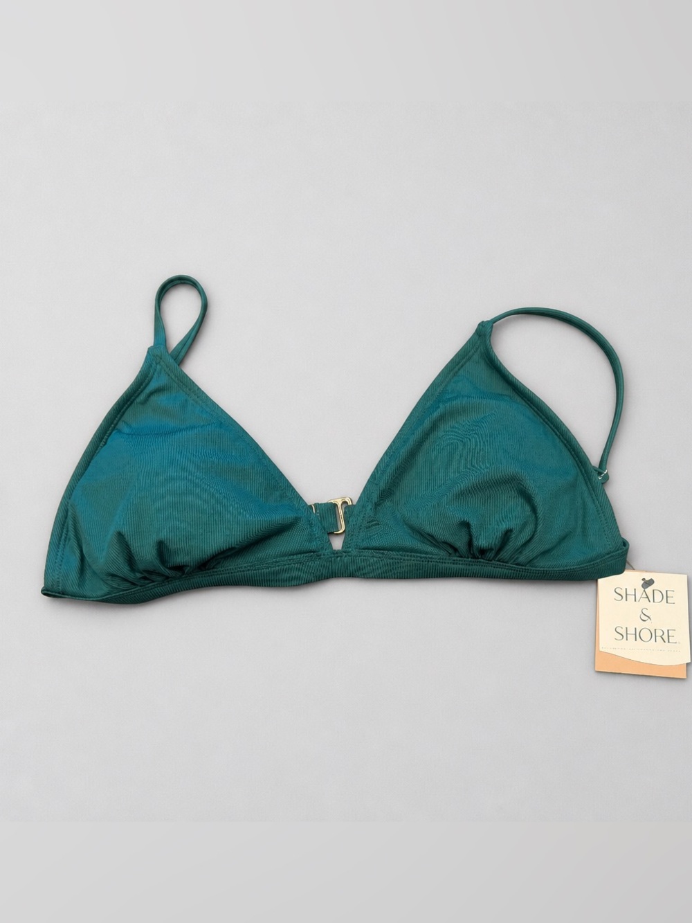 Shade & Shore Teal Triangle Swim Top